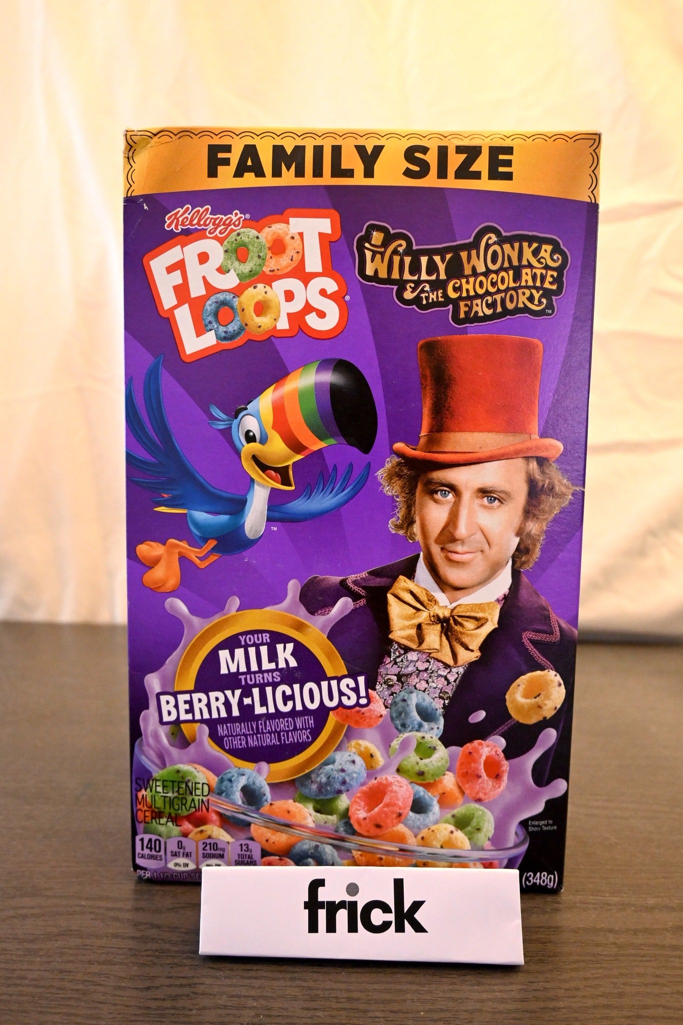 CEREAL FROOT LOOPS WILLI WONKA FAMILI SIZE